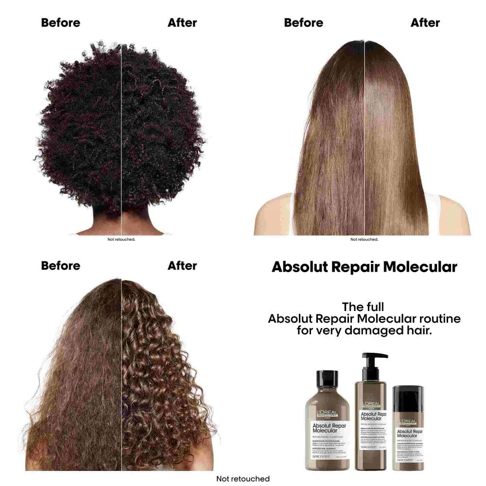 L'Oreal Professionnel Serie Expert Absolut Repair Molecular Shampoo Refill Pouch 1000ml - Image 5