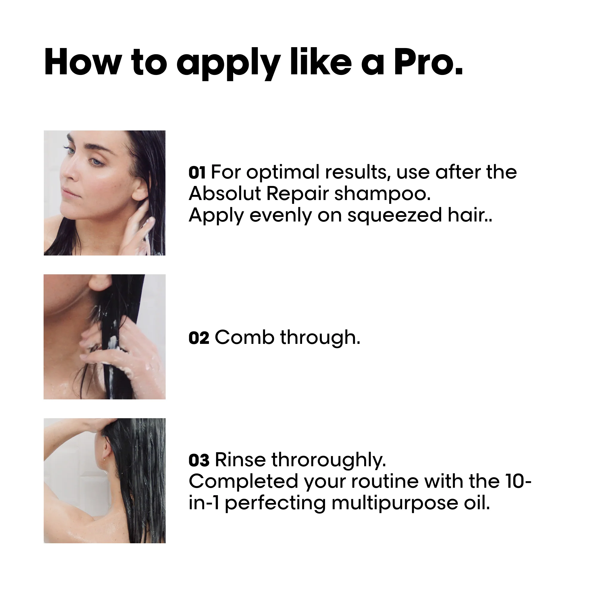 L'Oreal Professionnel Serie Expert Absolut Repair Protein + Gold Quinoa Instant Resurfacing Conditioner 200ml - Image 6