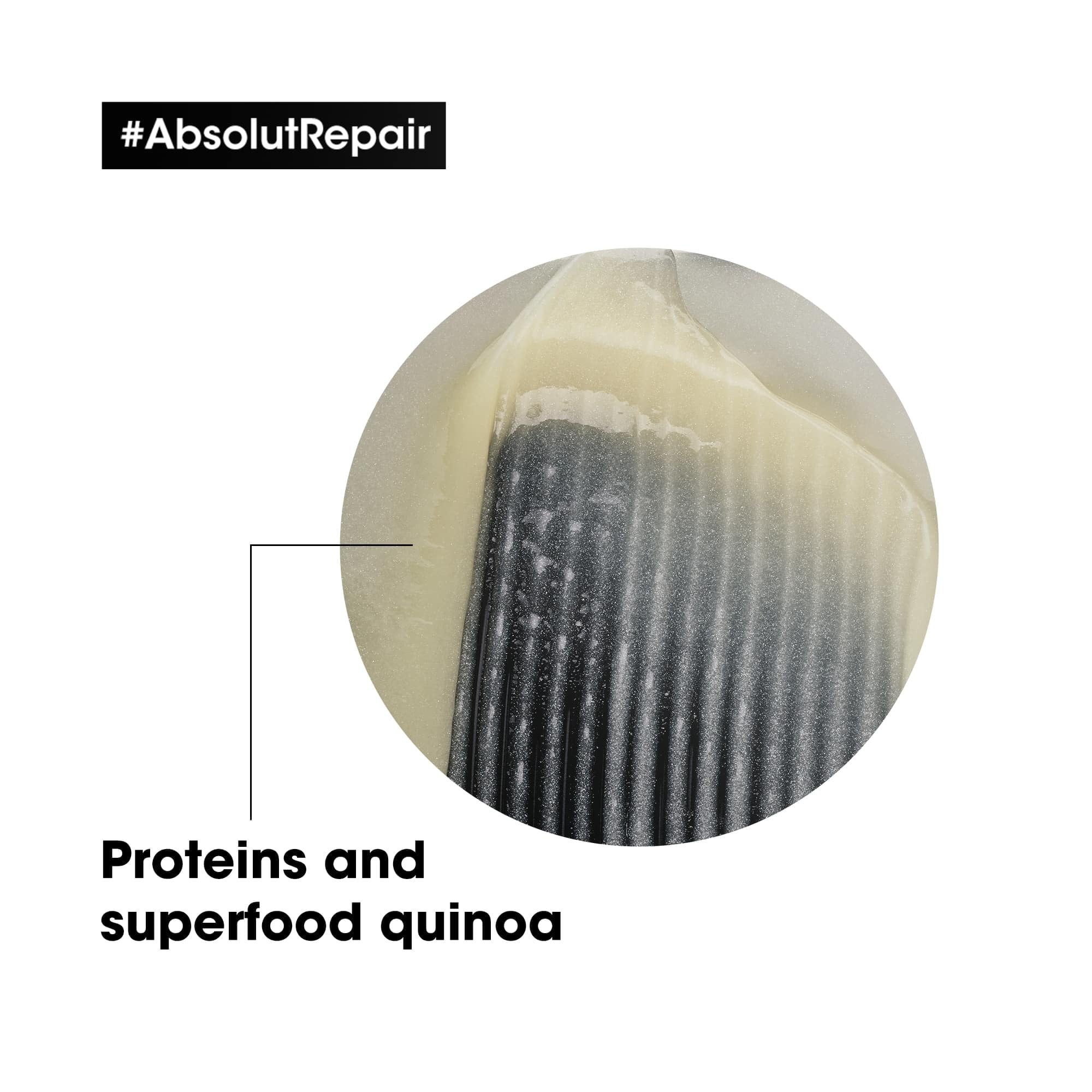 L'Oreal Professionnel Serie Expert Absolut Repair Protein + Gold Quinoa Instant Resurfacing Shampoo 1500ml - Image 2