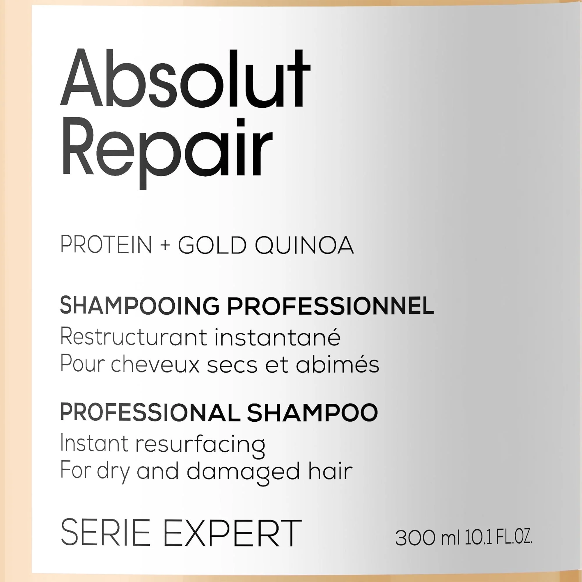 L'Oreal Professionnel Serie Expert Absolut Repair Protein + Gold Quinoa Instant Resurfacing Shampoo 1500ml - Image 4