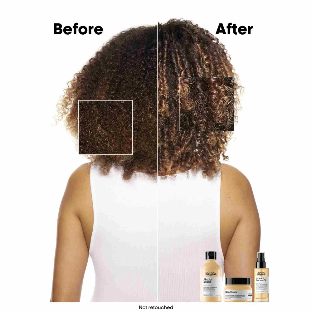 L'Oreal Professionnel Serie Expert Absolut Repair Protein + Gold Quinoa Instant Resurfacing Shampoo Refill Pouch 1000ml - Image 5