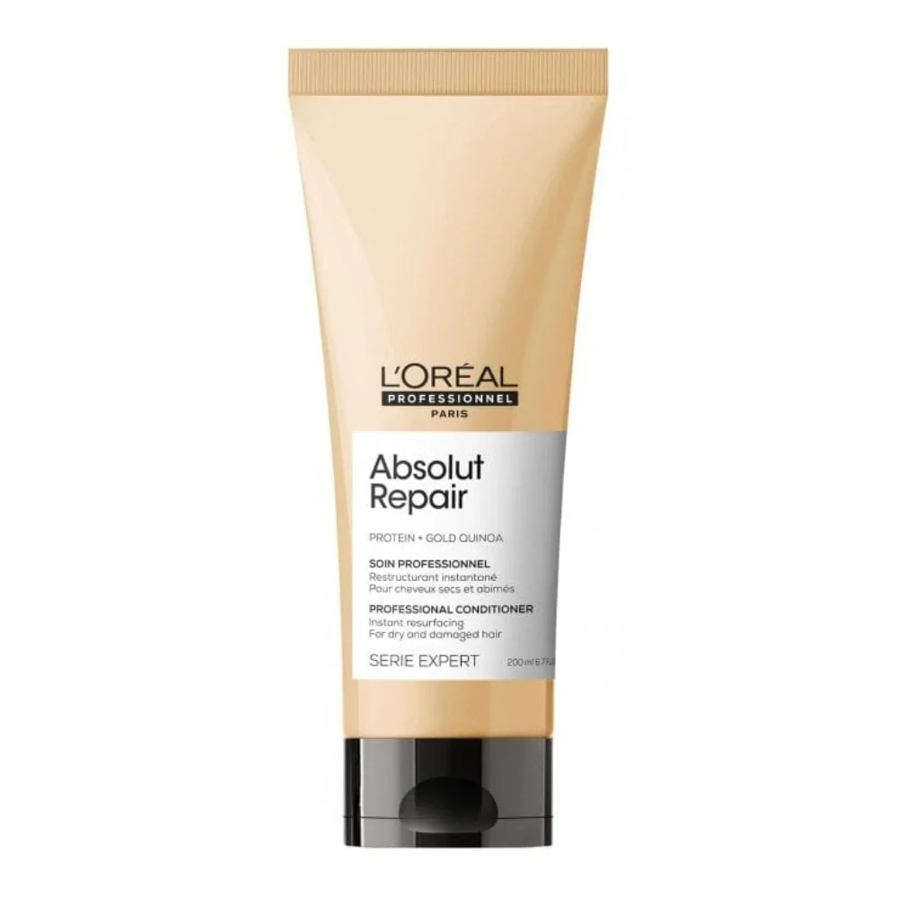 L'Oreal Professionnel Serie Expert Absolut Repair Shampoo 300ml, Conditioner 200ml & Golden Resurfacing Mask 250ml Trio - Image 3