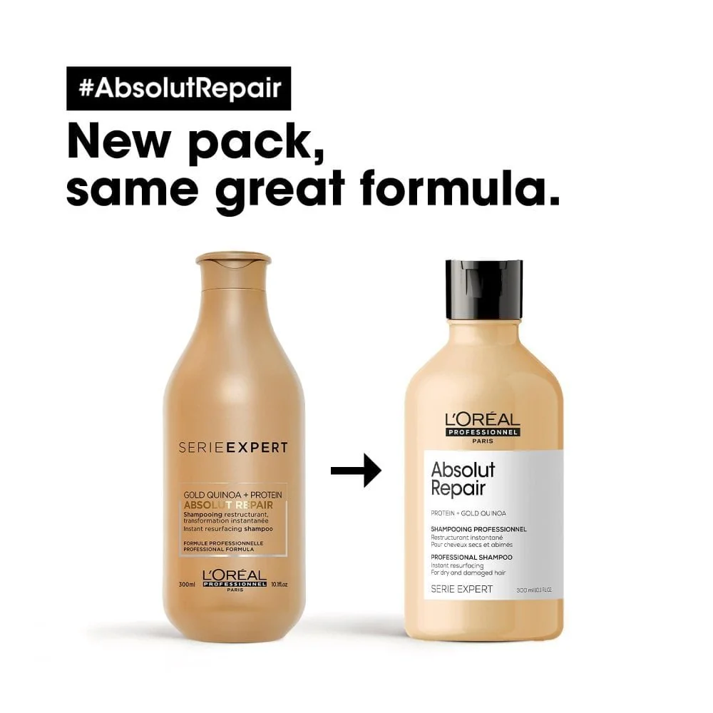 L'Oreal Professionnel Serie Expert Absolut Repair Shampoo 300ml & Conditioner 200ml Twin - Image 3