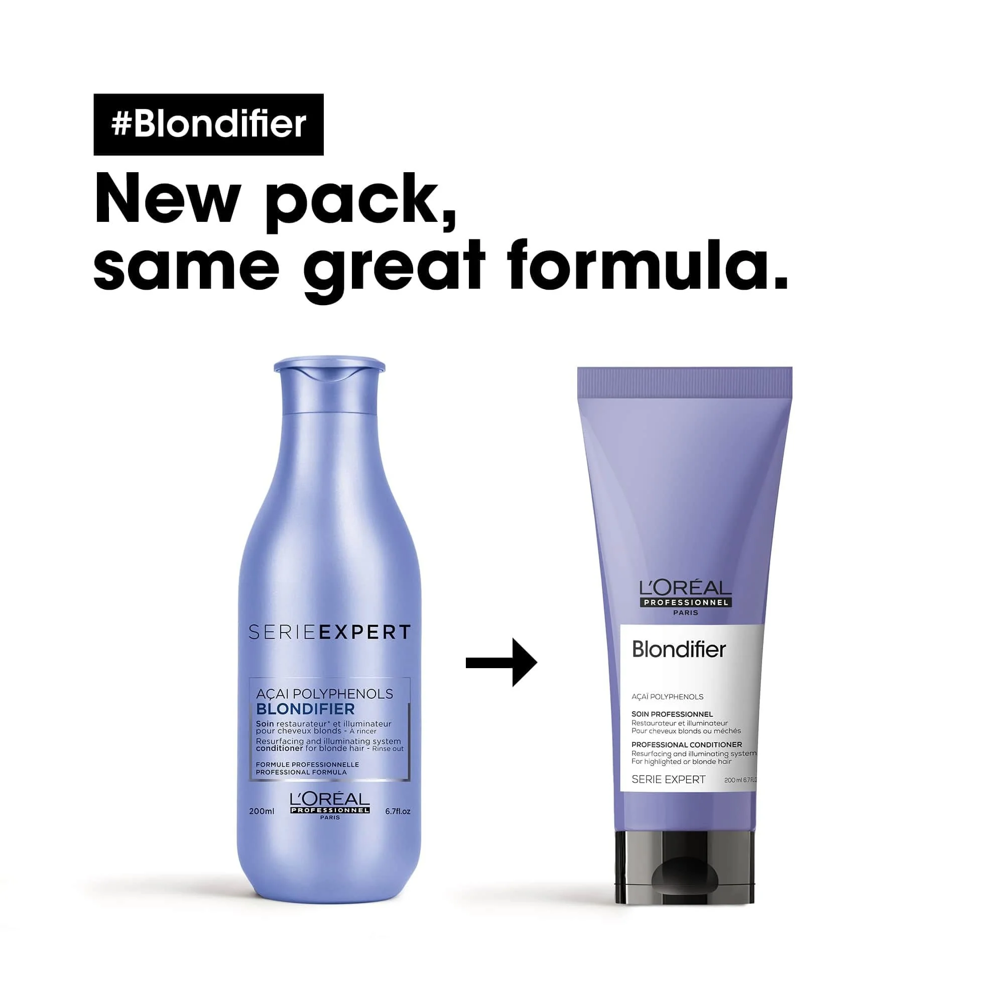 L'Oreal Professionnel Serie Expert Blondifier Gloss Resurfacing + Illuminating Conditioner 200ml - Image 2