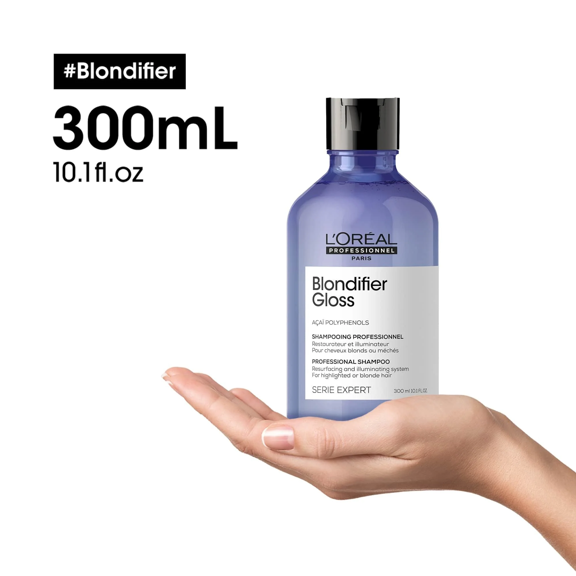 L'Oreal Professionnel Serie Expert Blondifier Gloss Resurfacing + Illuminating Shampoo 300ml - Image 7