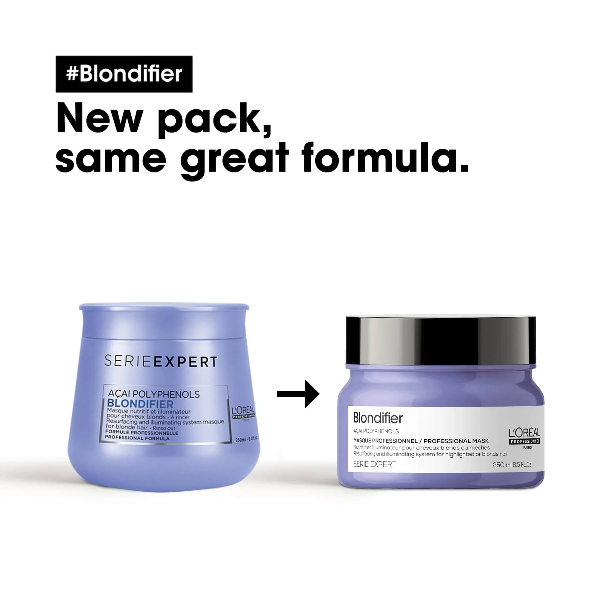 L'Oreal Professionnel Serie Expert Blondifier Resurfacing + Illuminating Treatment Mask 250ml - Image 2