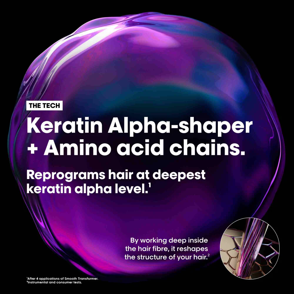 L'Oreal Professionnel Serie Expert Keratin Alpha Sleek Shampoo 500ml & Refill Pouch 500ml Twin - Image 4