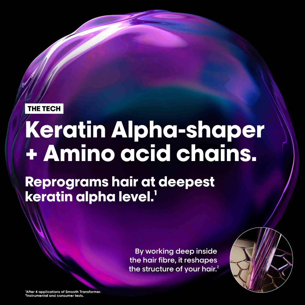 L'Oreal Professionnel Serie Expert Keratin Alpha Sleek Smooth Transformer Hair Treatment 250ml - Image 3