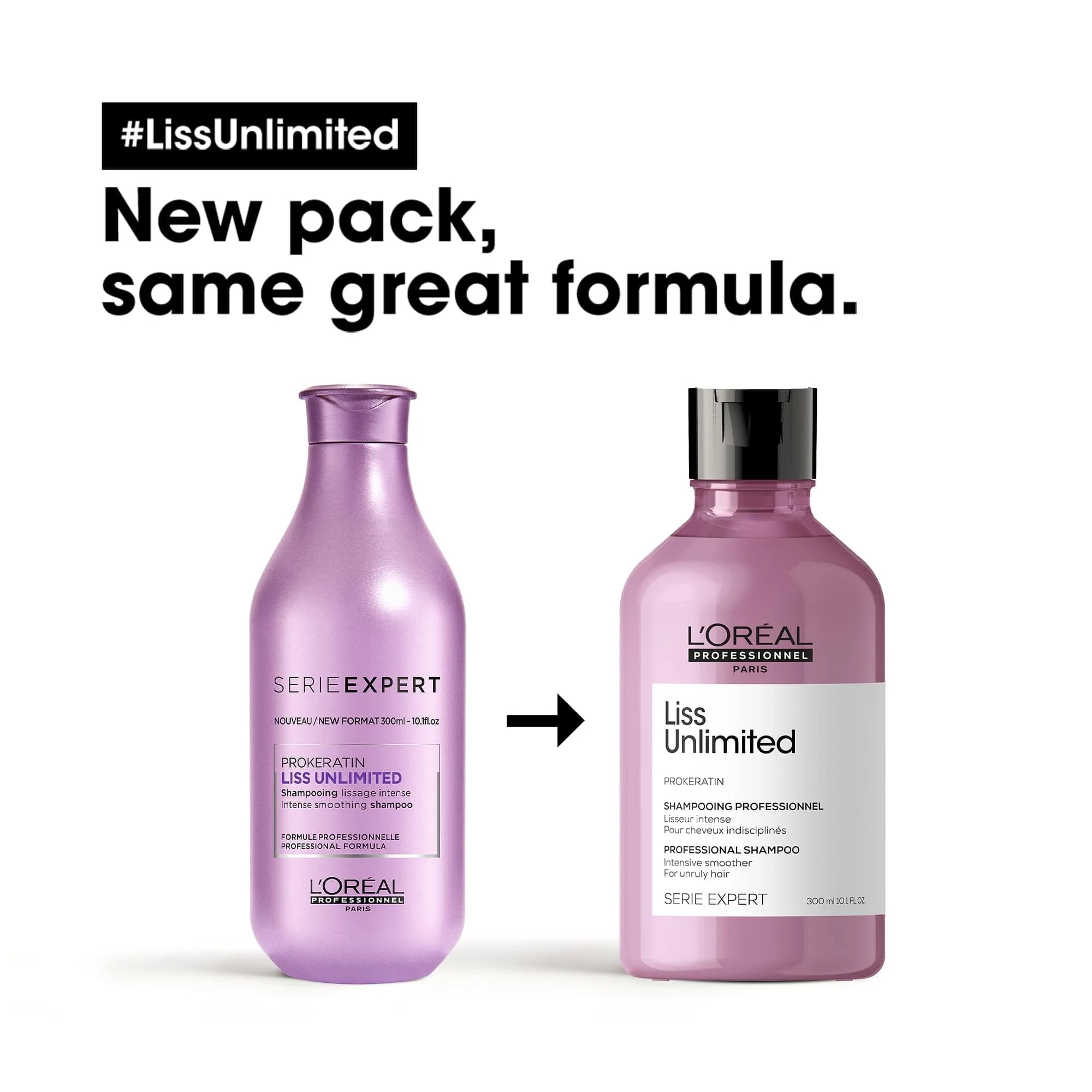 L'Oreal Professionnel Serie Expert Liss Unlimited Intensive Smoother Shampoo 300ml - Image 2