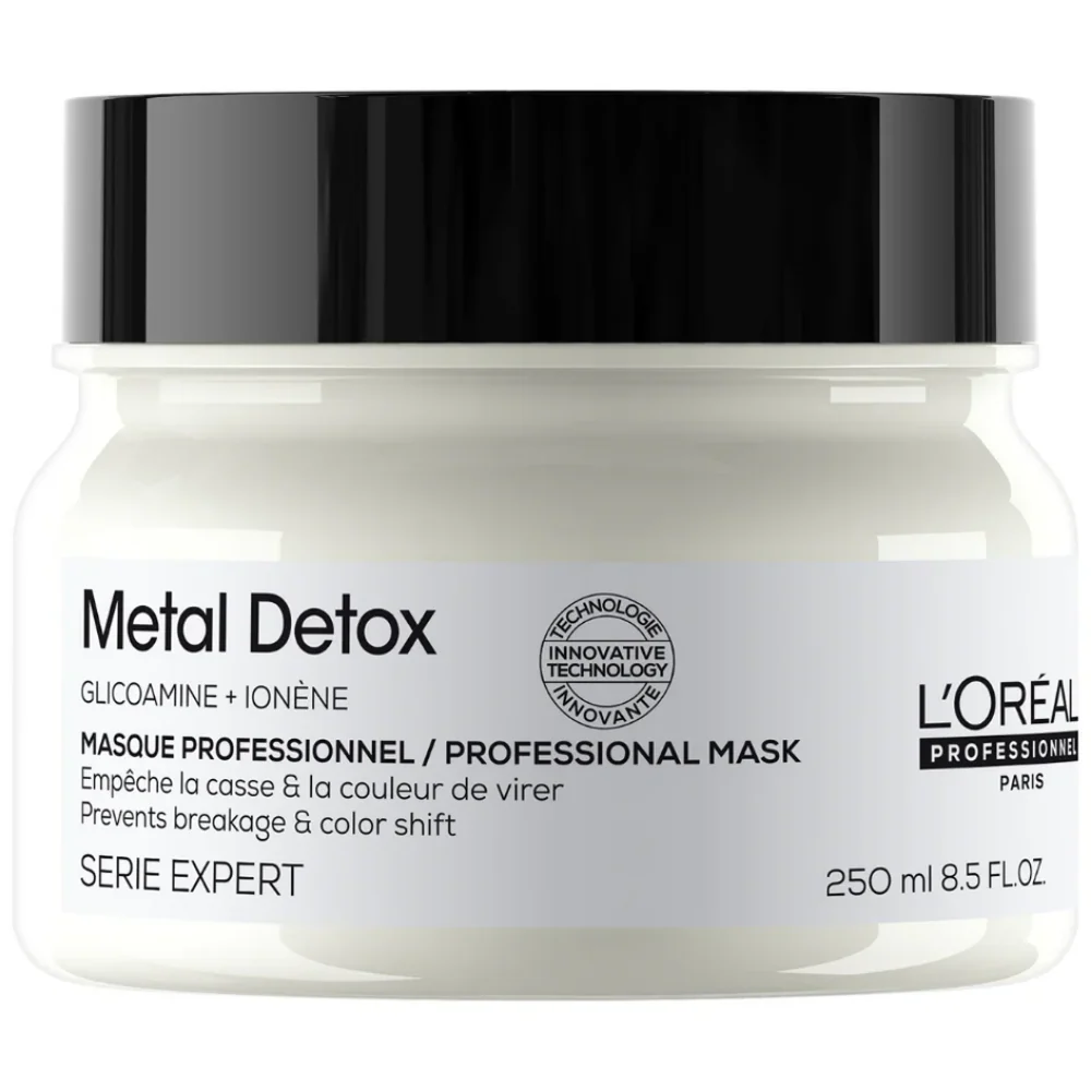 L'Oreal Professionnel Serie Expert Metal Detox Anti-Metal Cleansing Cream Shampoo 300ml & Mask 250ml Twin - Image 3