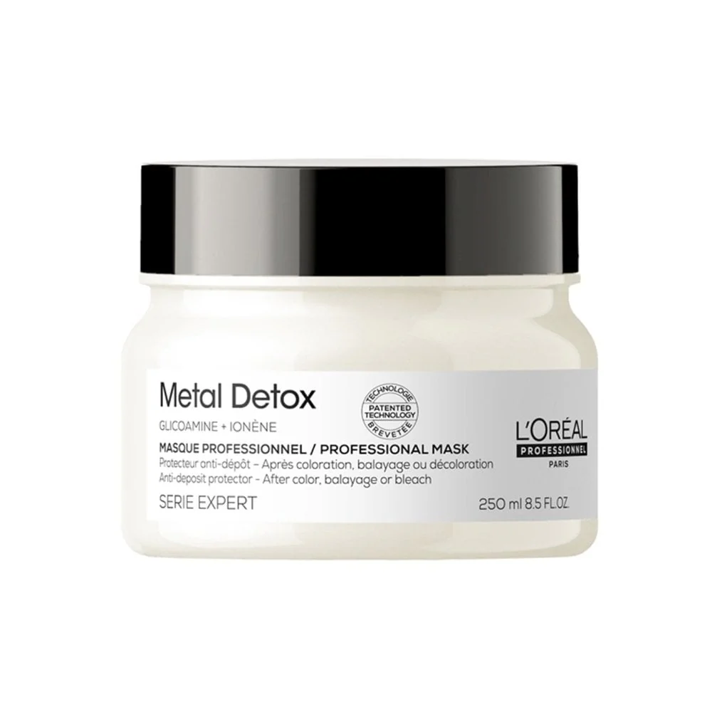 L'Oreal Professionnel Serie Expert Metal Detox Anti-Metal Cleansing Cream Shampoo, Masque 250ml & Oil 50ml Trio - Image 4