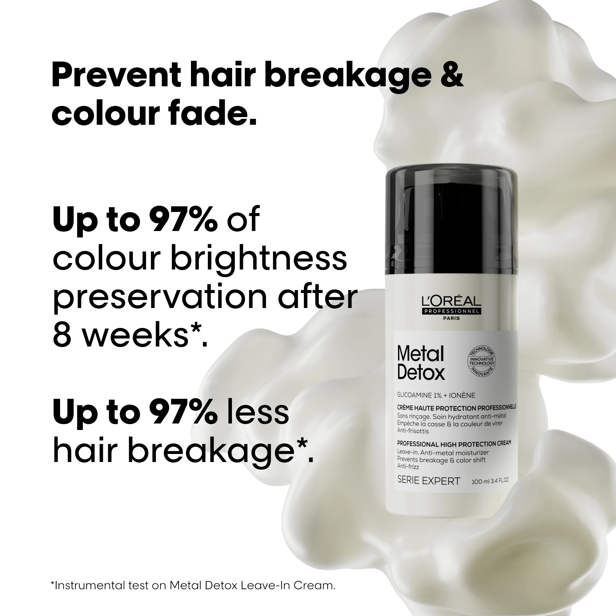 L'Oreal Professionnel Serie Expert Metal Detox High Protection Leave-In Cream 100ml - Image 2