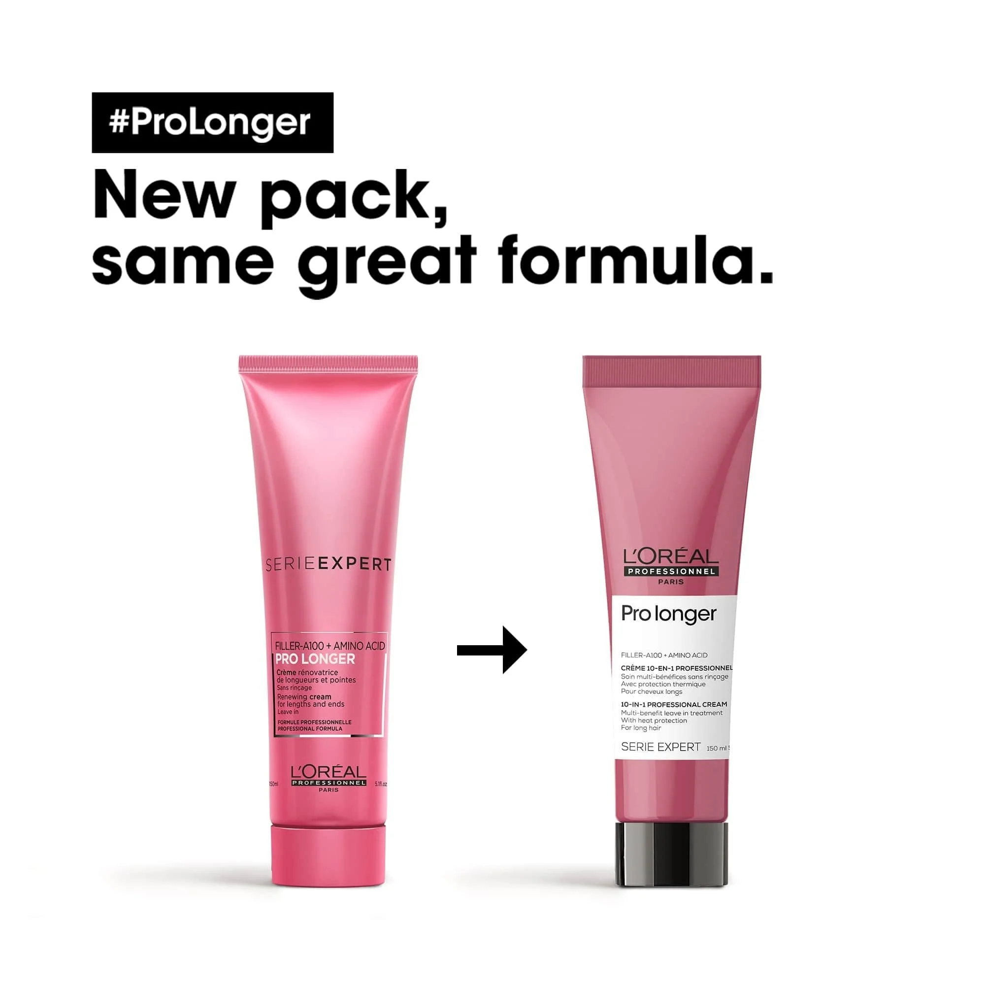 L'Oreal Professionnel Serie Expert Pro Longer 10-In-1 Multi-Benefit Leave-In Treatment Cream 150ml - Image 2