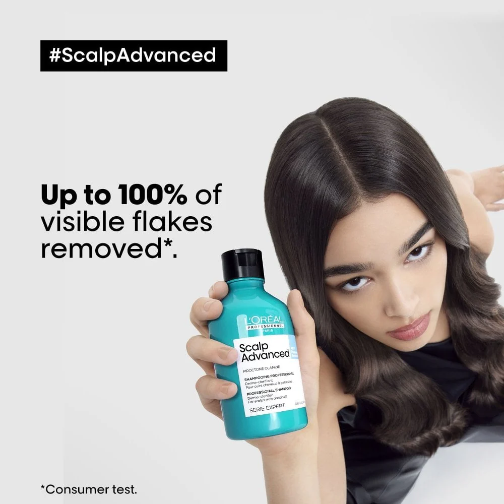 L'Oreal Professionnel Serie Expert Scalp Advanced Anti-Dandruff Dermo-Clarifier Shampoo 300ml - Image 2