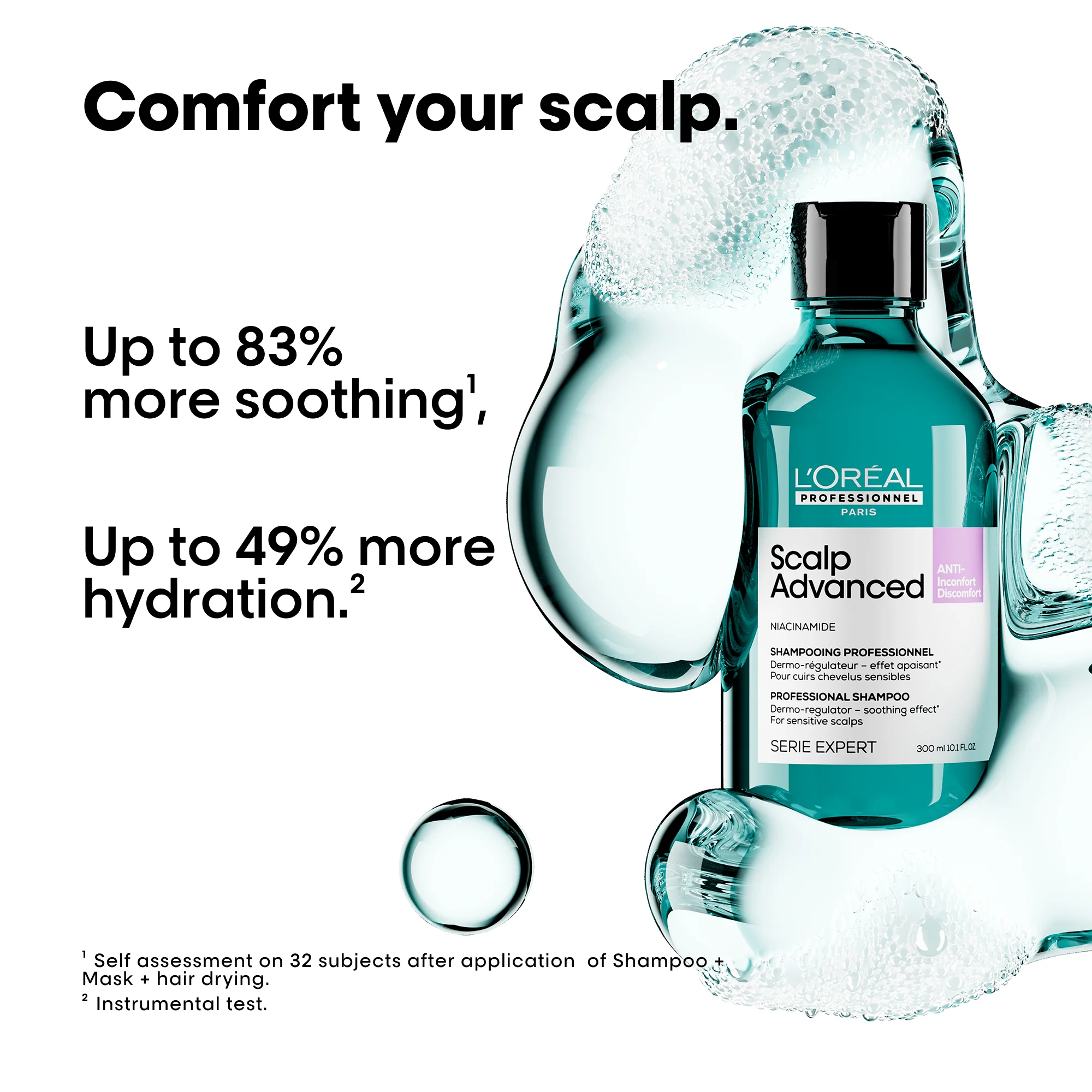 L'Oreal Professionnel Serie Expert Scalp Advanced Anti-Discomfort Dermo-Regulator Shampoo 300ml - Image 2