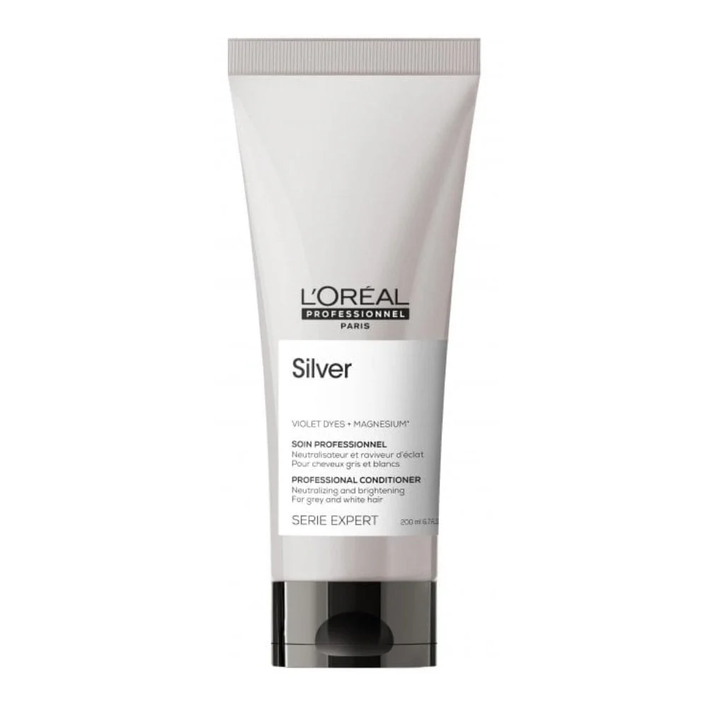 L'Oreal Professionnel Serie Expert Silver Neutralising + Brightening Shampoo 300ml & Conditioner 200ml Twin - Image 3