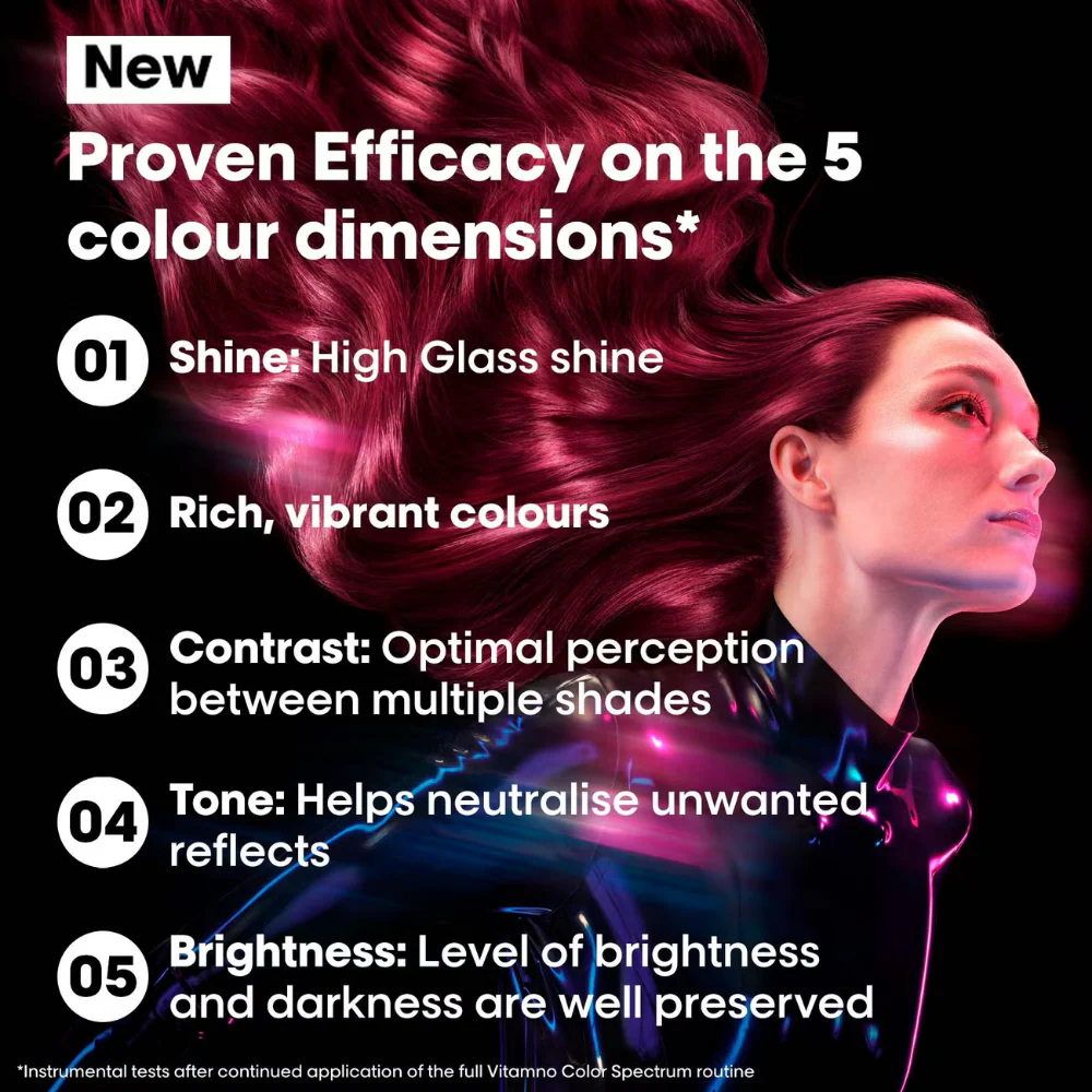 L'Oreal Professionnel Serie Expert Vitamino Colour Spectrum Glass Shine Hair Serum 30ml - Image 3