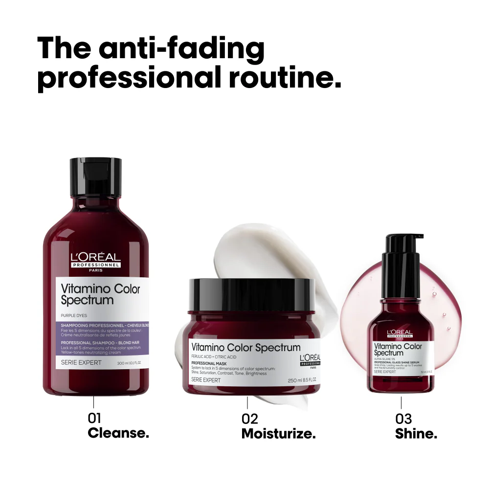 L'Oreal Professionnel Serie Expert Vitamino Colour Spectrum Purple Dyes Shampoo 300ml - Image 6