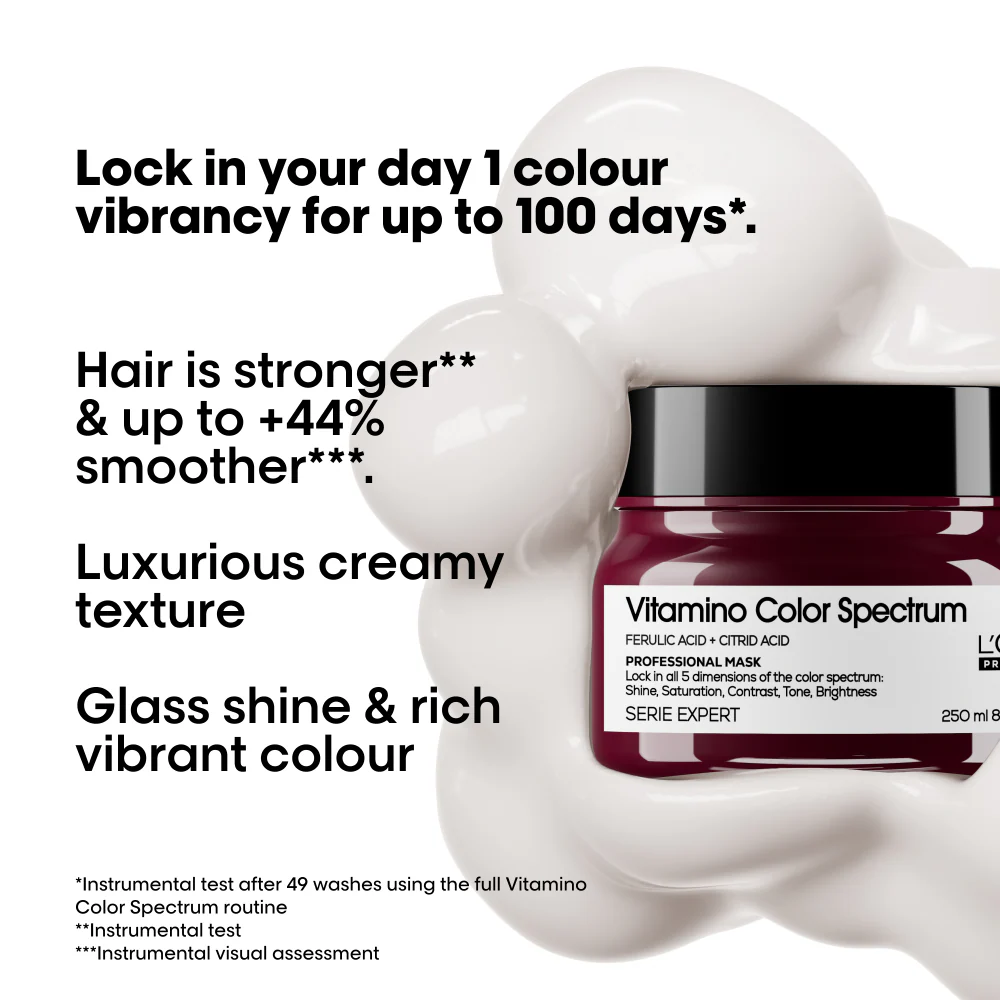 L'Oreal Professionnel Serie Expert Vitamino Colour Spectrum Rinse Mask 250ml - Image 2