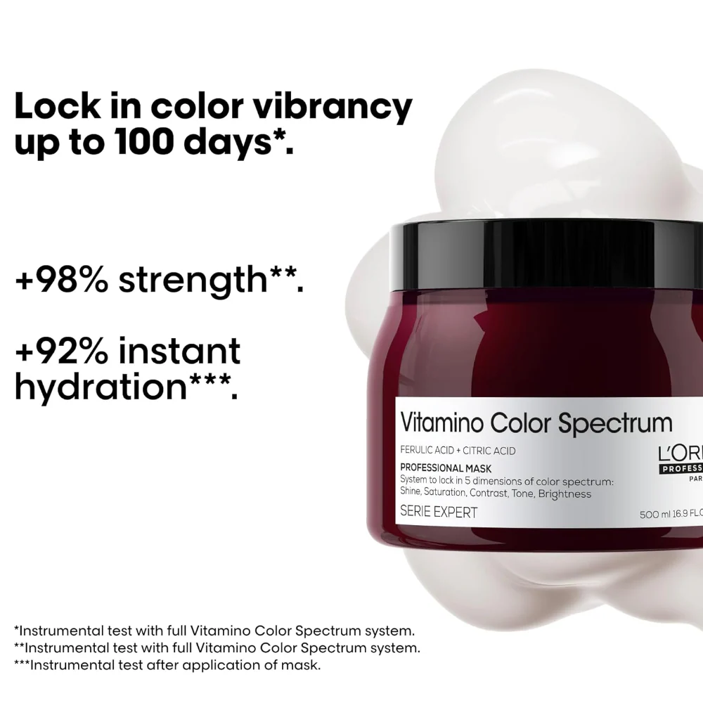 L'Oreal Professionnel Serie Expert Vitamino Colour Spectrum Rinse Mask 500ml - Image 2