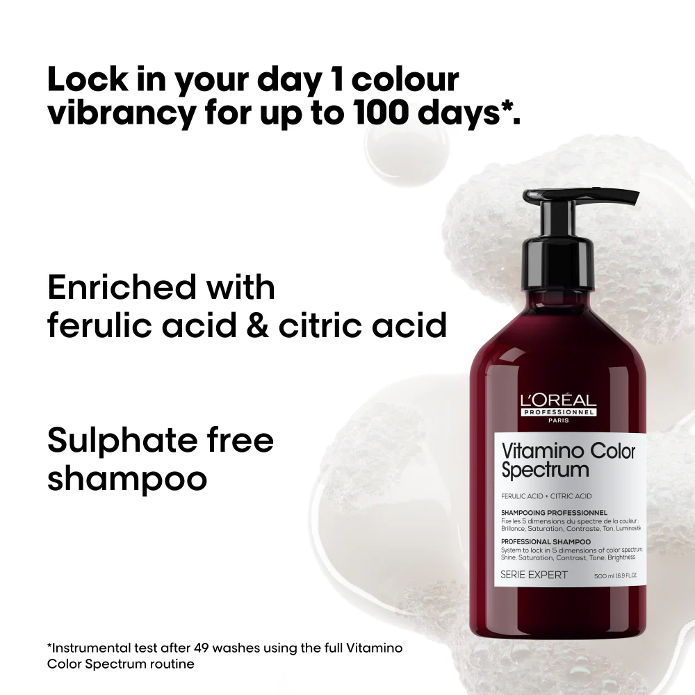 L'Oreal Professionnel Serie Expert Vitamino Colour Spectrum Shampoo 500ml - Image 2