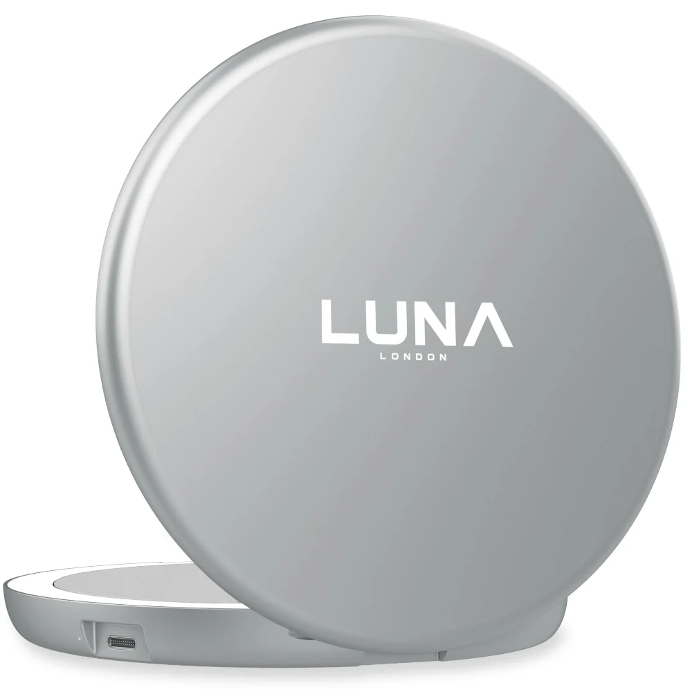 Luna London Compact Mirror Chalk Grey - Image 2