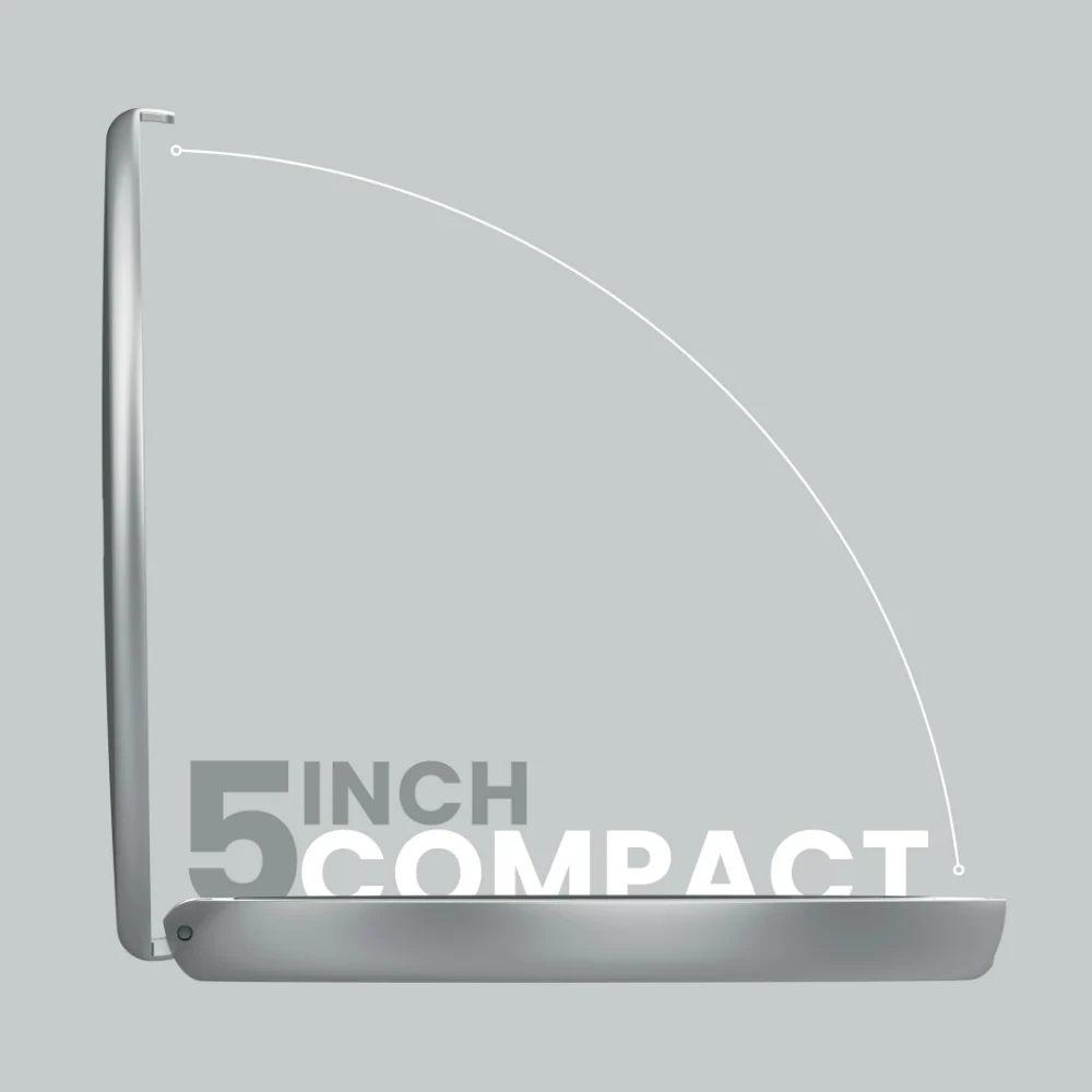 Luna London Compact Mirror Chalk Grey - Image 5