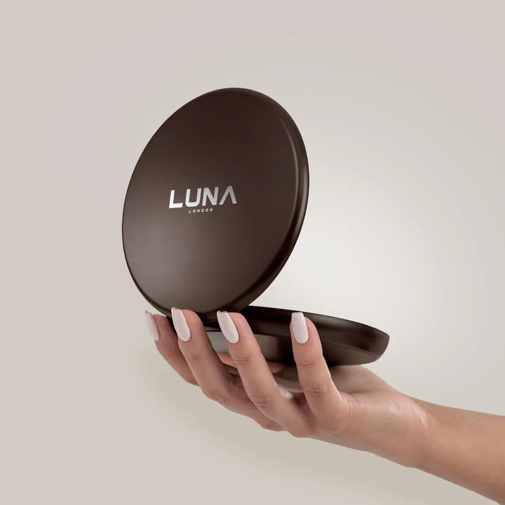 Luna London Compact Mirror Espresso Brown - Image 7