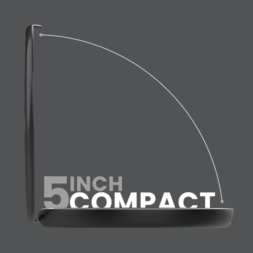Luna London Compact Mirror Matte Black - Image 4