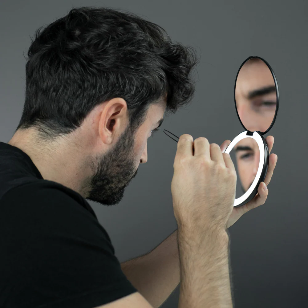 Luna London Compact Mirror Matte Black - Image 8