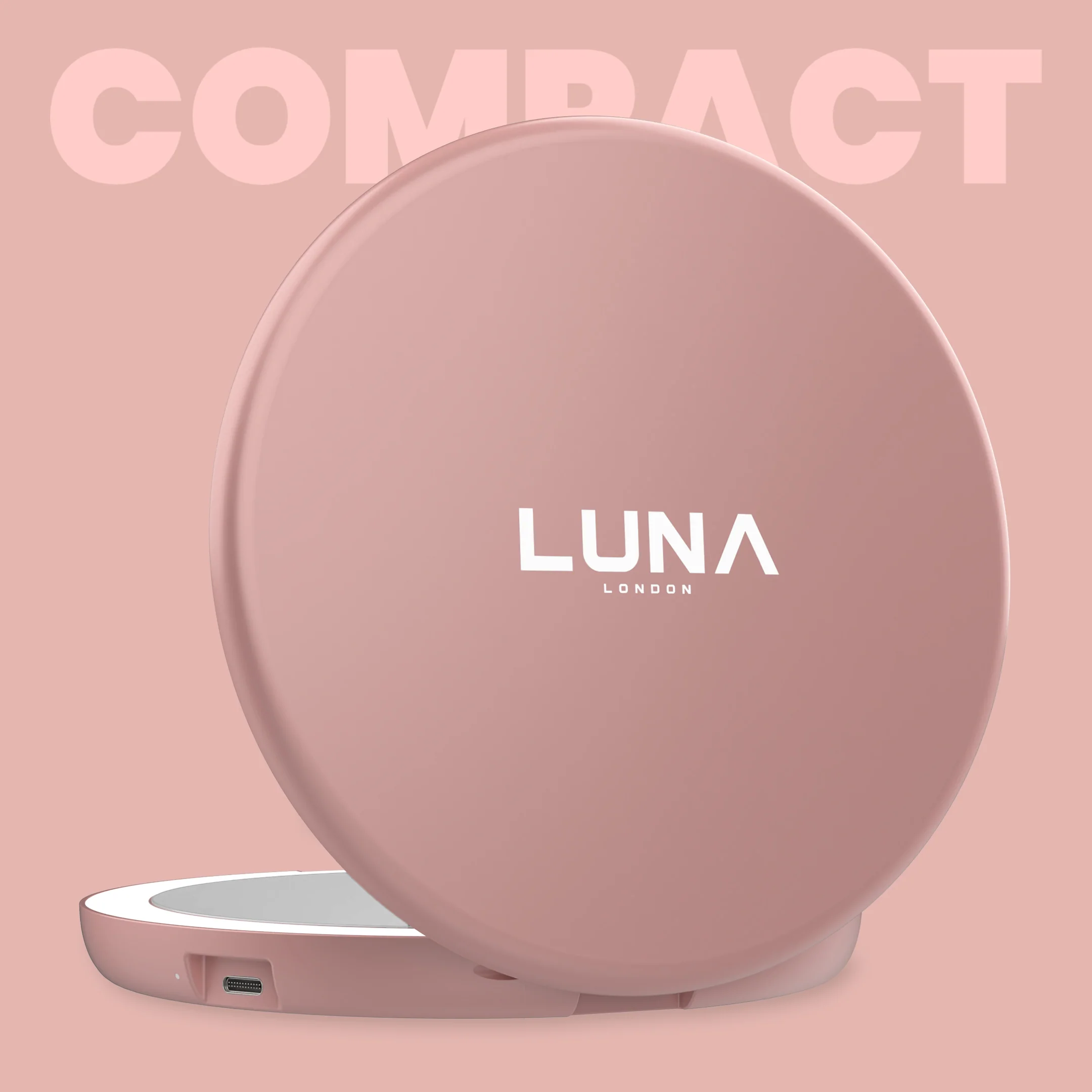 Luna London Compact Mirror Rose Gold - Image 2