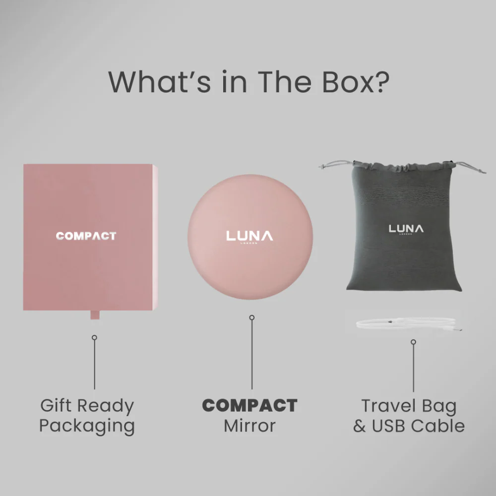 Luna London Compact Mirror Rose Gold - Image 6
