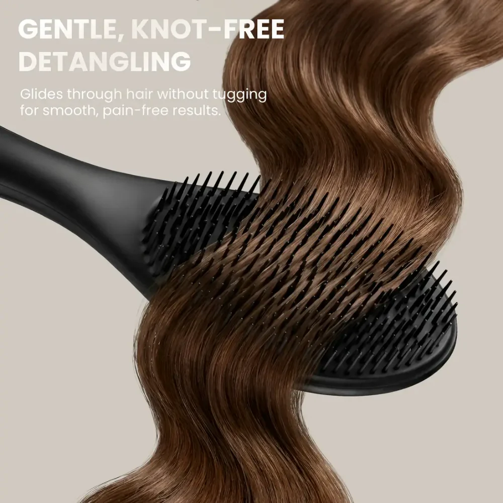 Luna London Detangler Hair Brush Black - Image 3