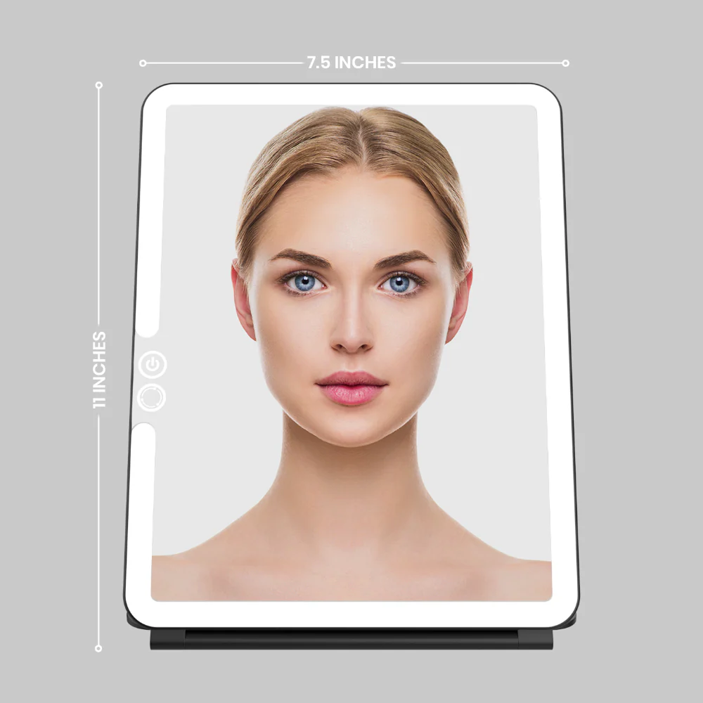 Luna London Eclipse Travel Mirror Matte Black - Image 2
