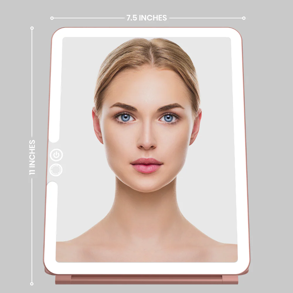 Luna London Eclipse Travel Mirror Rose Gold - Image 2