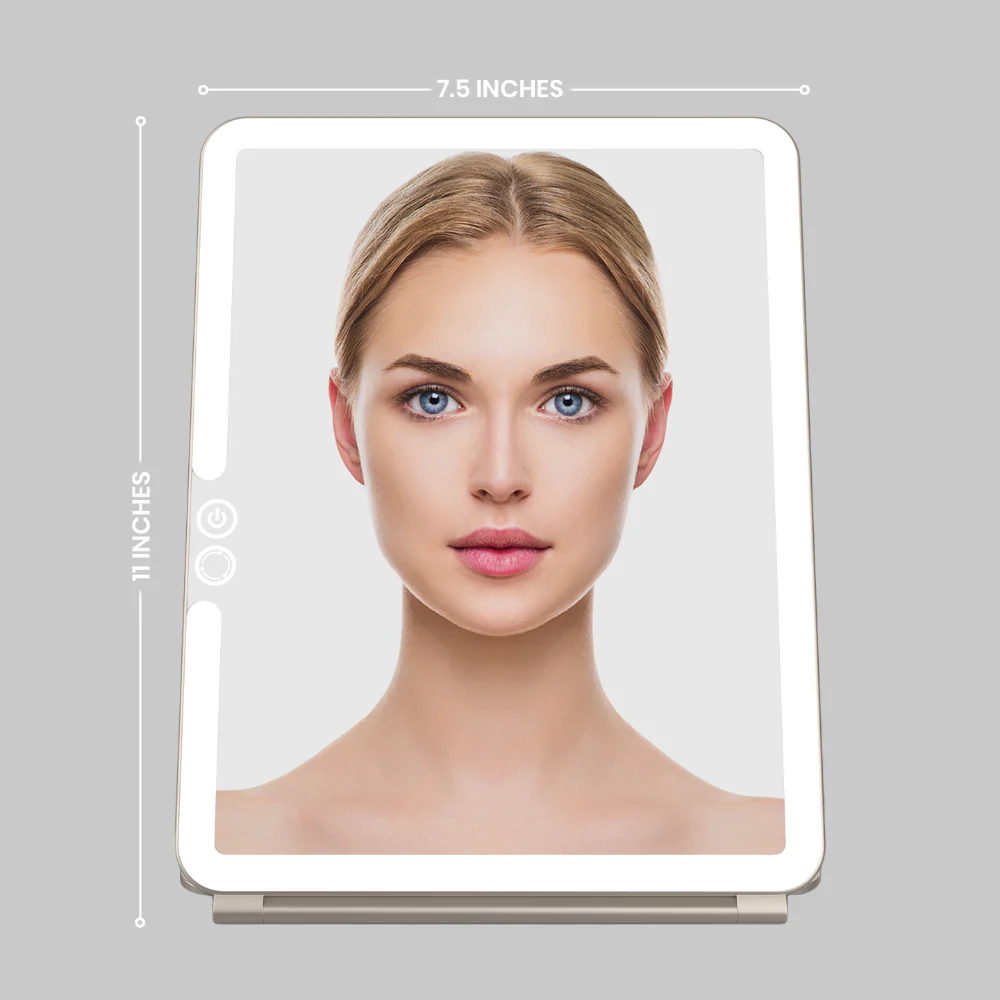 Luna London Eclipse Travel Mirror Soft Stone - Image 2