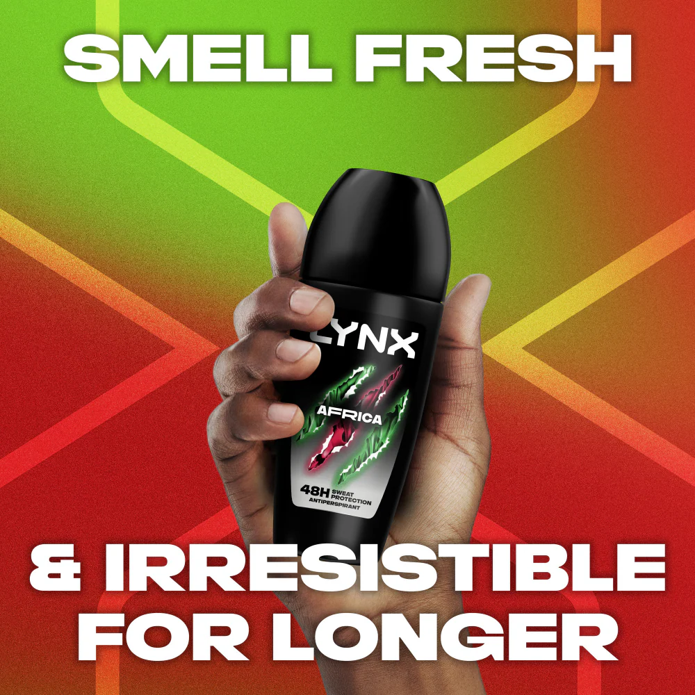 Lynx Africa 48h Anti-Perspirant Deodorant Roll-On 50ml - Image 5