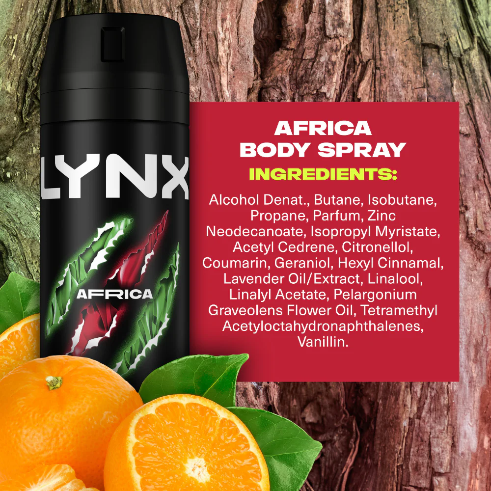 Lynx Africa 48h Deodorant Body Spray 150ml - Image 5