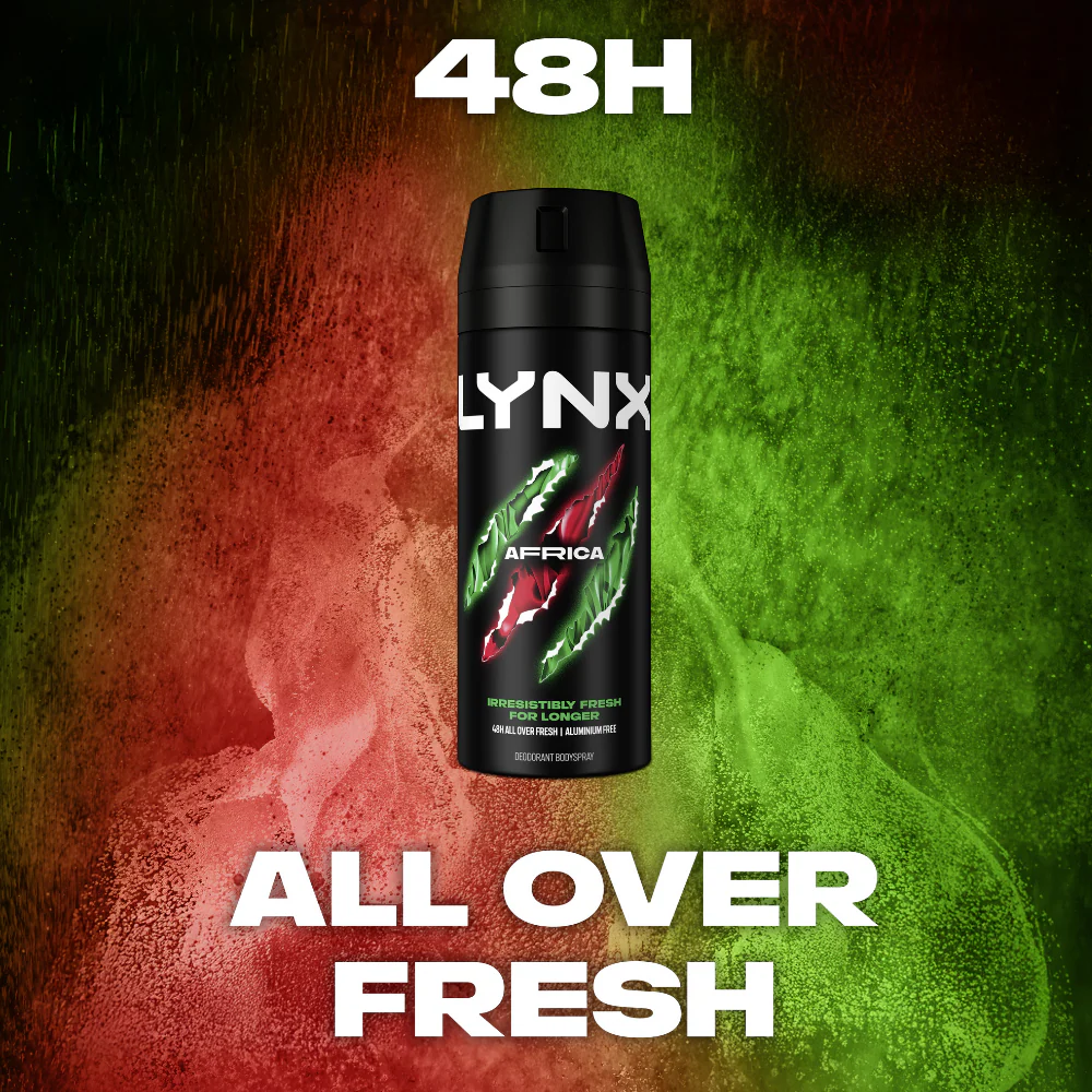 Lynx Africa 48h Deodorant Body Spray 150ml - Image 6