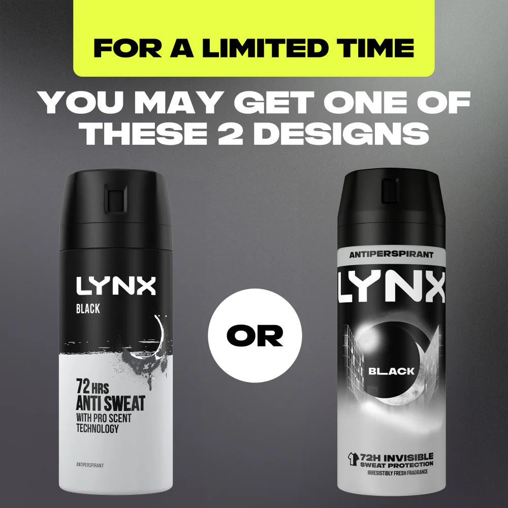 Lynx Black 72h Frozen Pear & Cedarwood Anti-Perspirant Deodorant Spray 150ml - Image 11