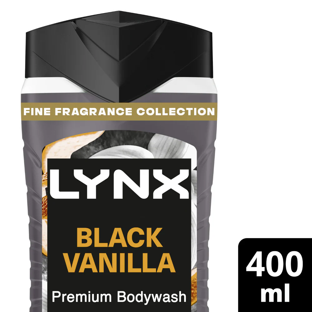 Lynx Black Vanilla Premium Shower Gel 400ml - Image 2