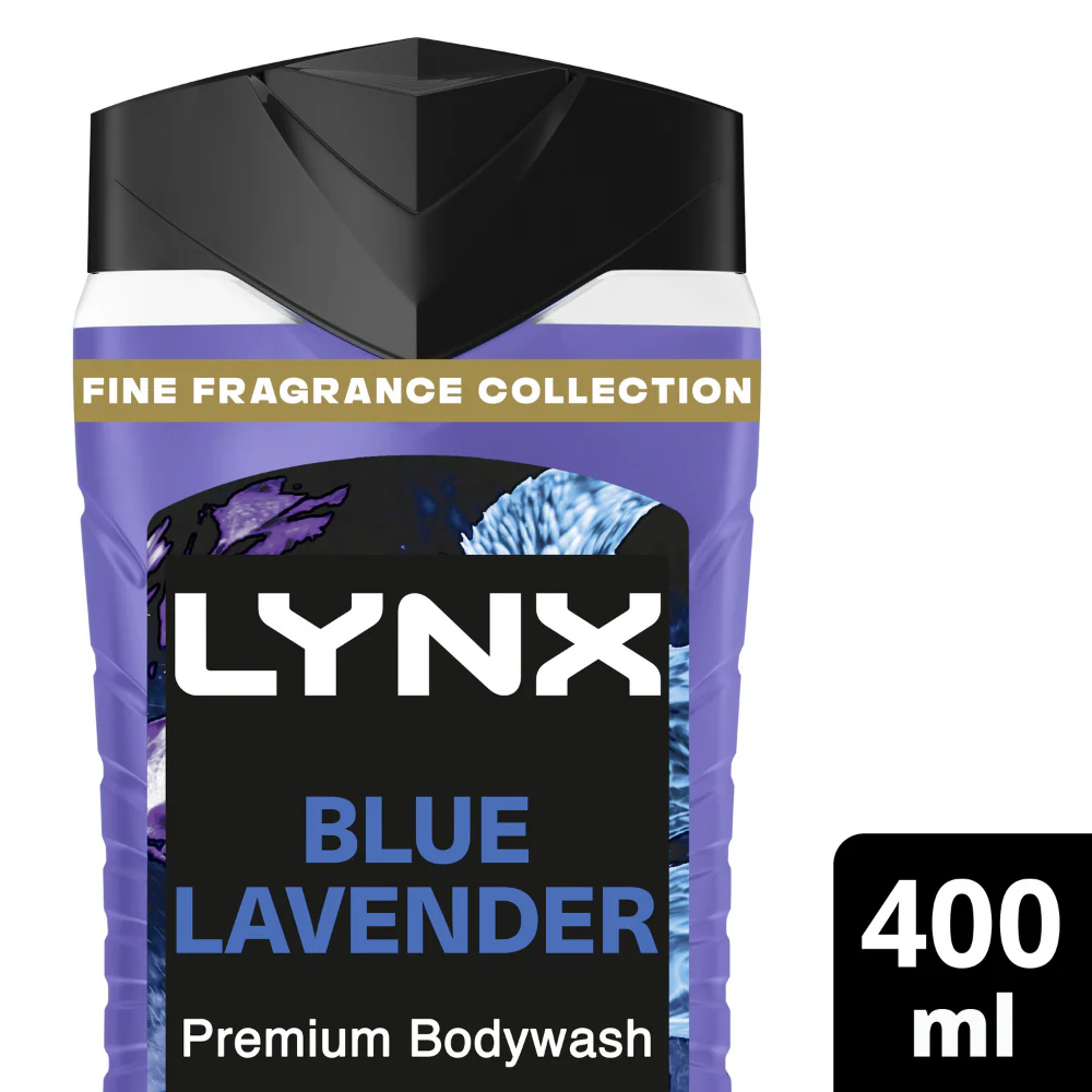 Lynx Blue Lavender Premium Shower Gel 400ml - Image 2