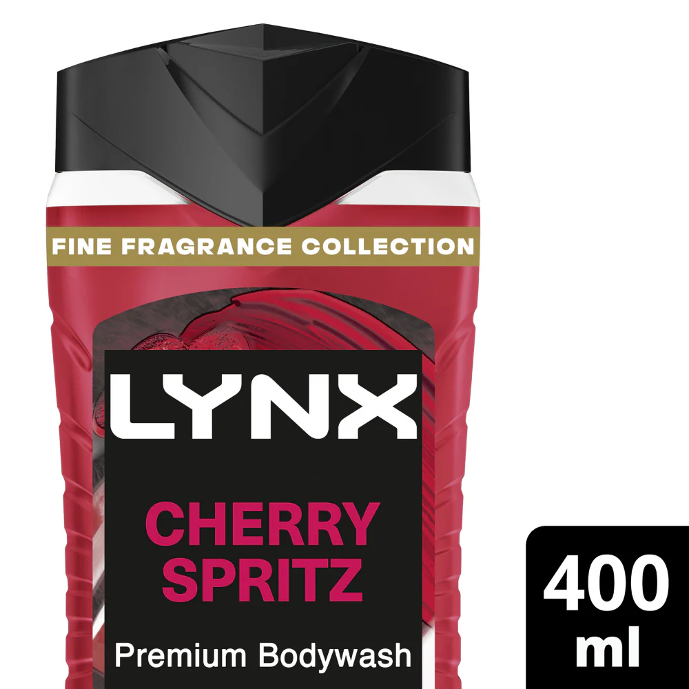 Lynx Cherry Spritz Premium Shower Gel 400ml - Image 2