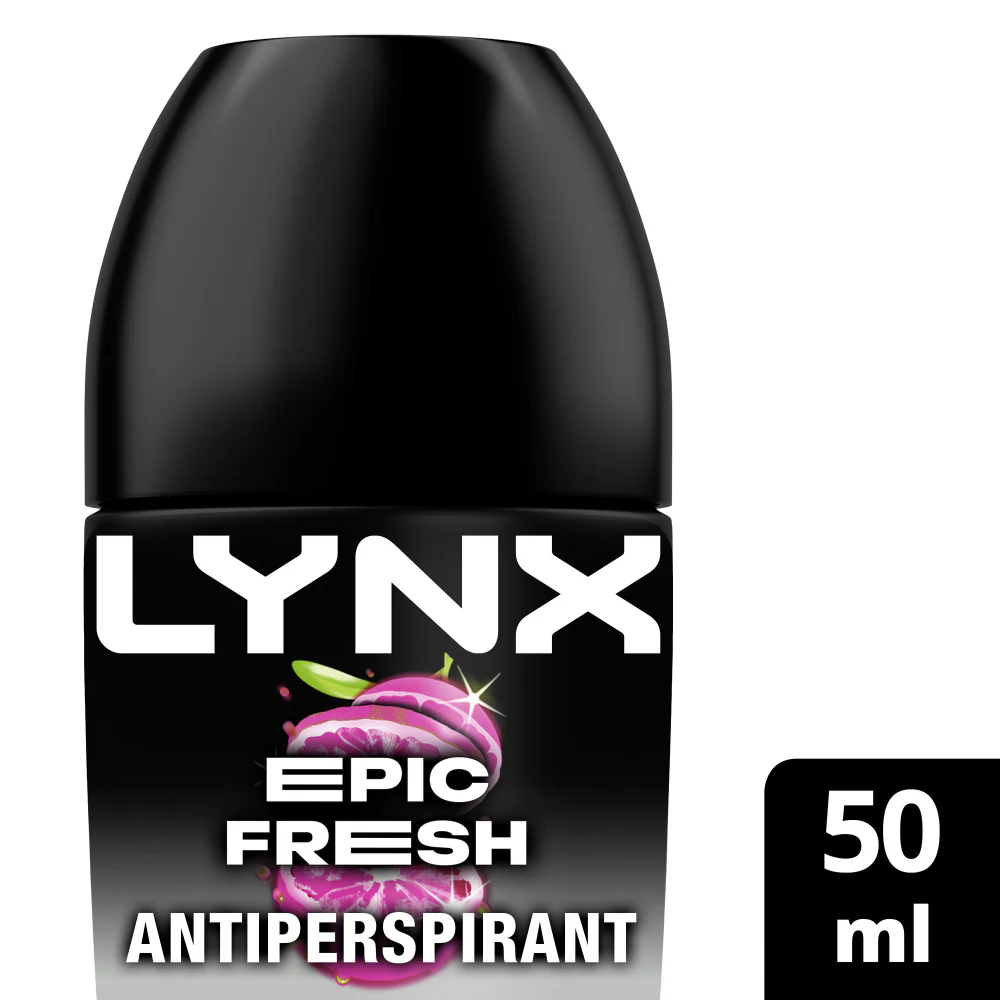 Lynx Epic Fresh 48h Grapefruit & Tropical Pineapple Anti-Perspirant Deodorant Roll-On 50ml - Image 2