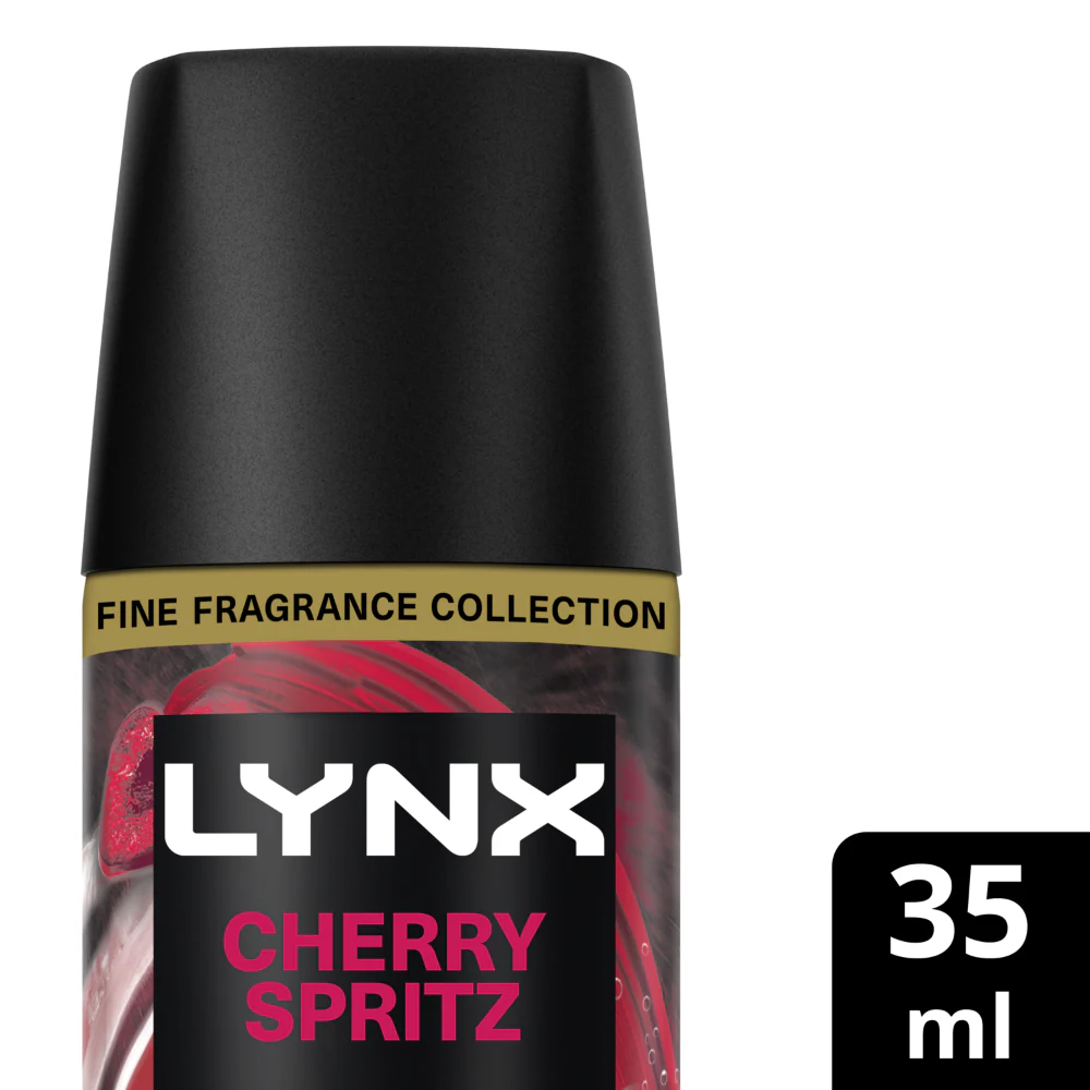 Lynx Fine Fragrance 72h Cherry Spritz Red Apple & Amber Premium Deodorant Body Spray 35ml - Image 2
