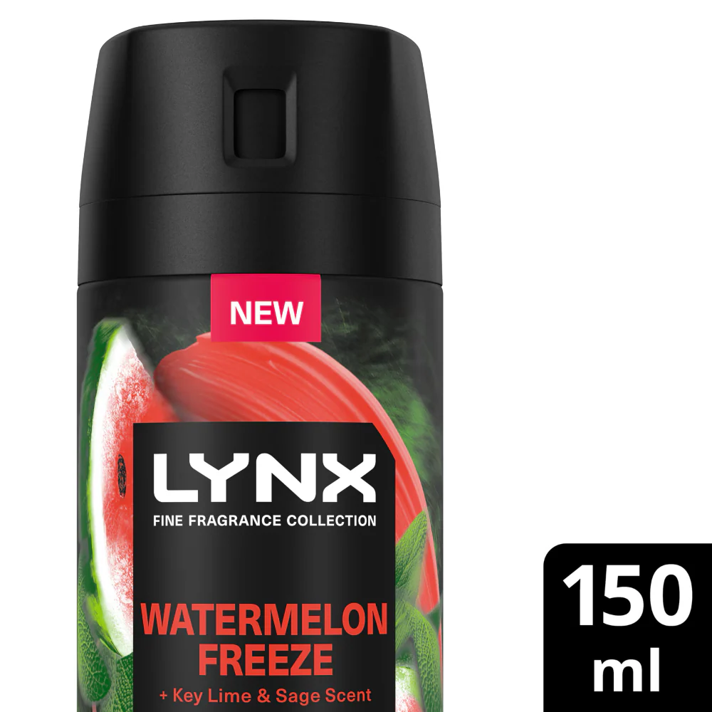 Lynx Fine Fragrance 72h Watermelon Freeze Key Lime & Sage Premium Deodorant Body Spray 150ml - Image 2