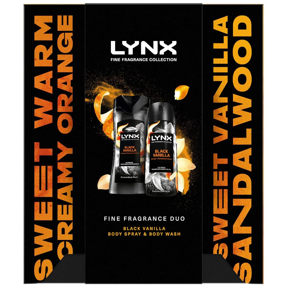 Lynx Fine Fragrance Black Vanilla Body Care Duo Gift Set - Image 2