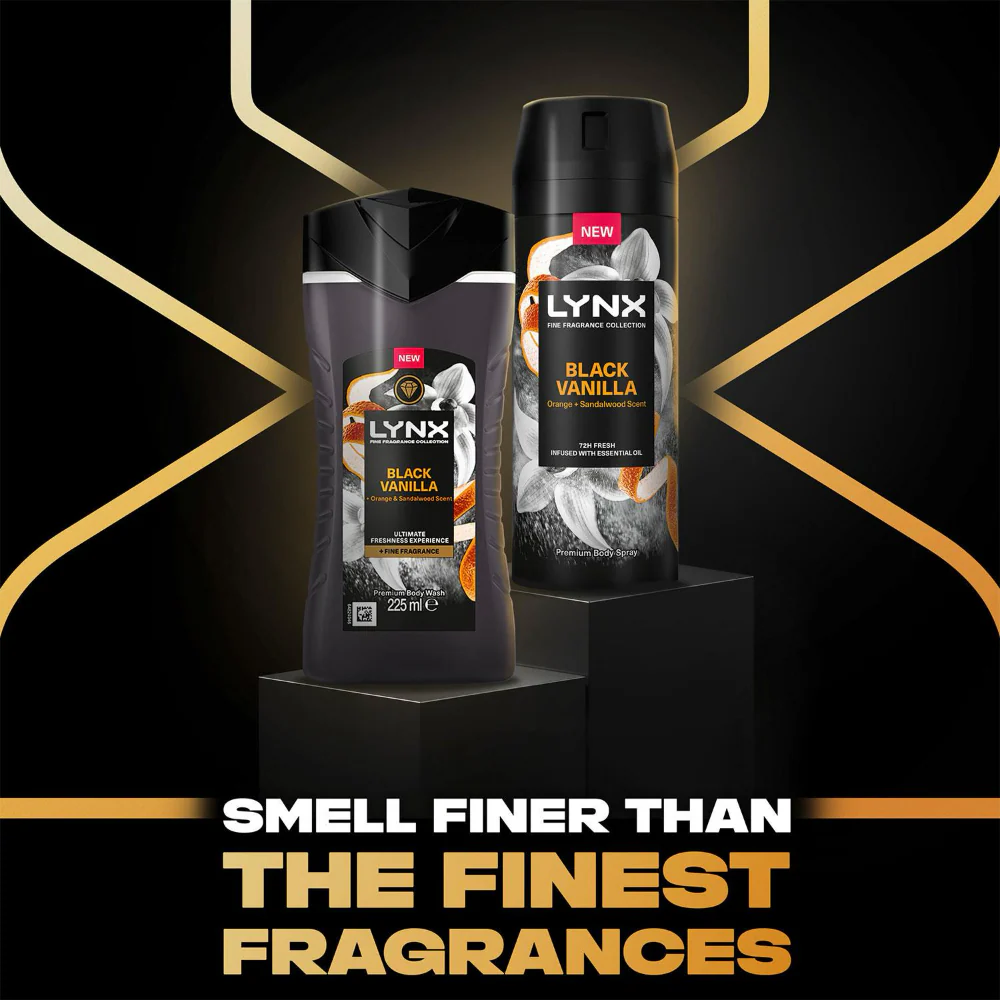 Lynx Fine Fragrance Black Vanilla Body Care Duo Gift Set - Image 3