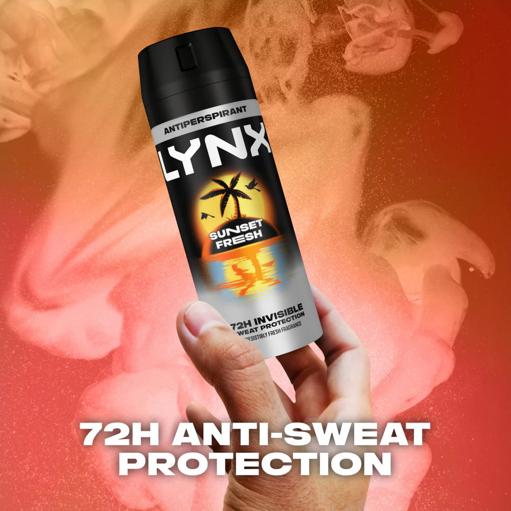Lynx Sunset Fresh 72h Mango & Mandarin Anti-Perspirant Deodorant Spray 150ml - Image 4