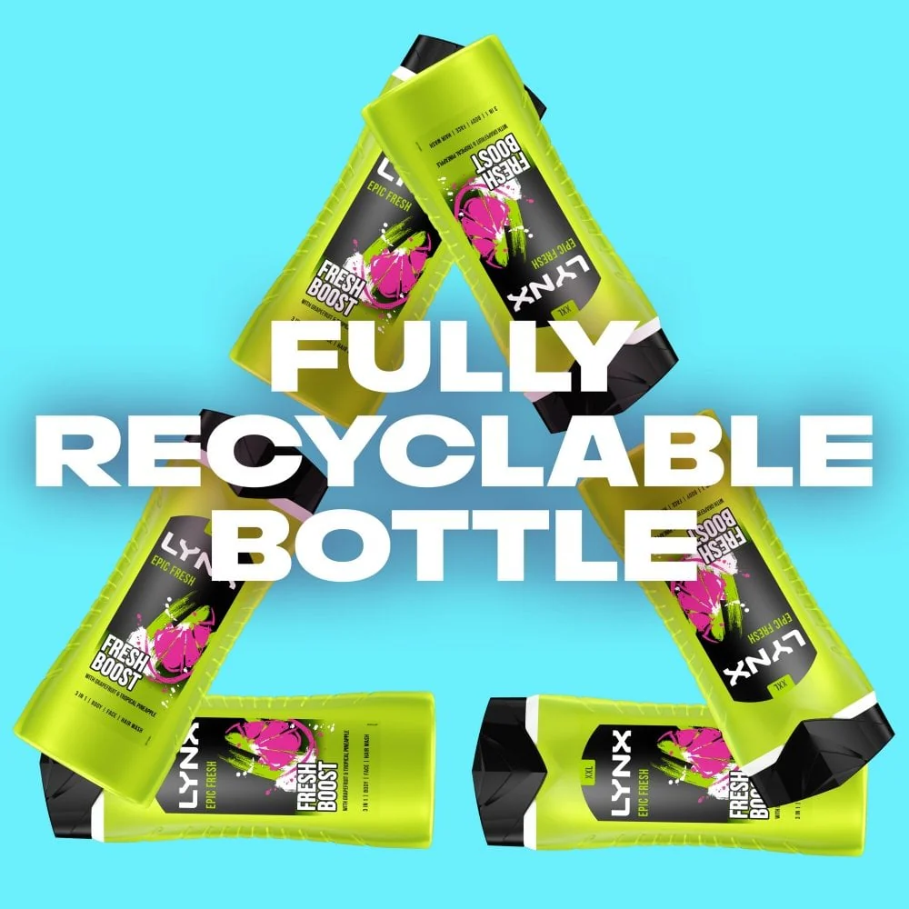 Lynx XXL 3 In 1 Epic Fresh Shower Gel 500ml - Image 7